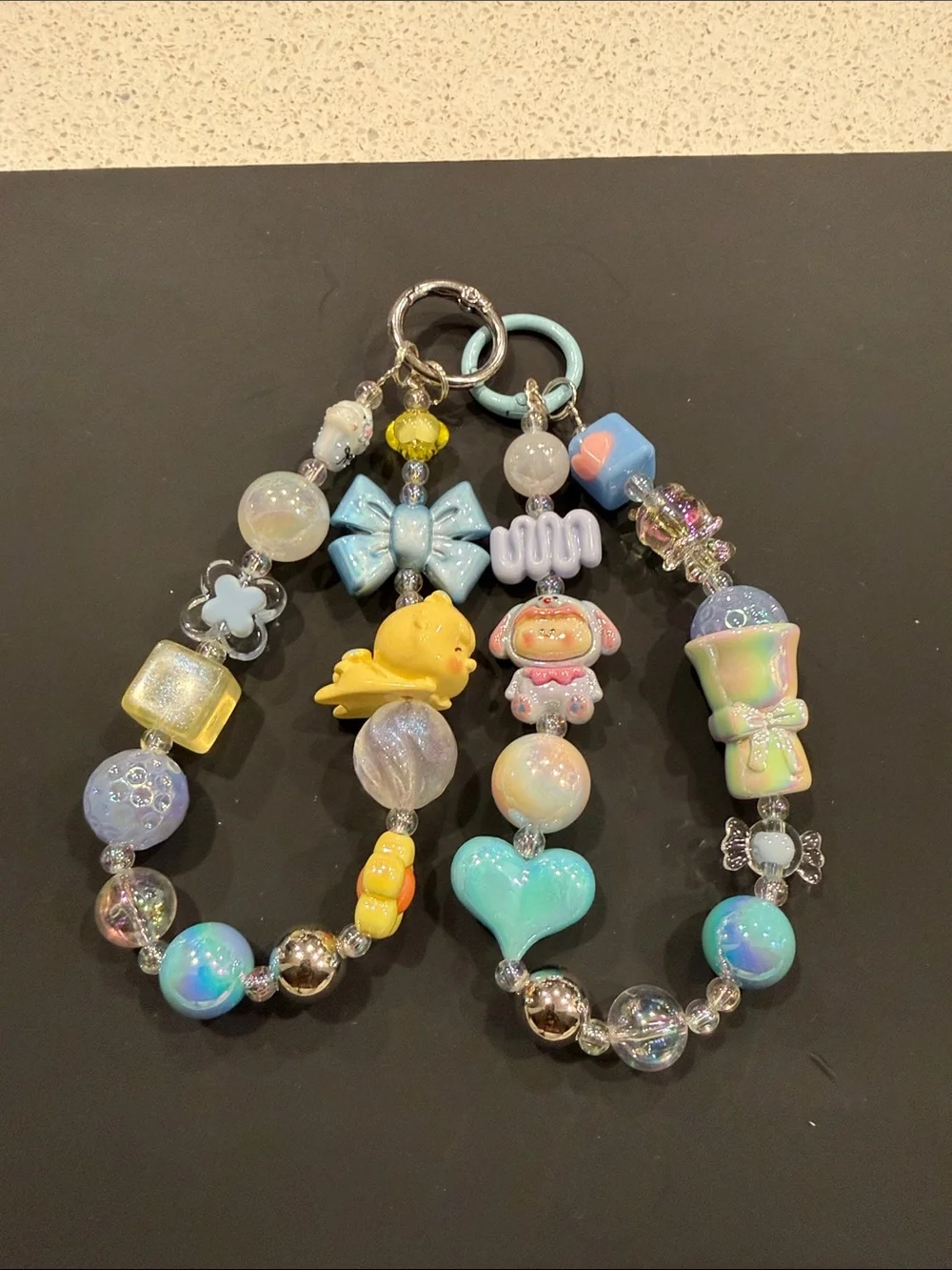 Kawaii Beaded Keychain/phone/bag Charm